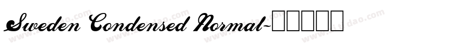 Sweden Condensed Normal字体转换